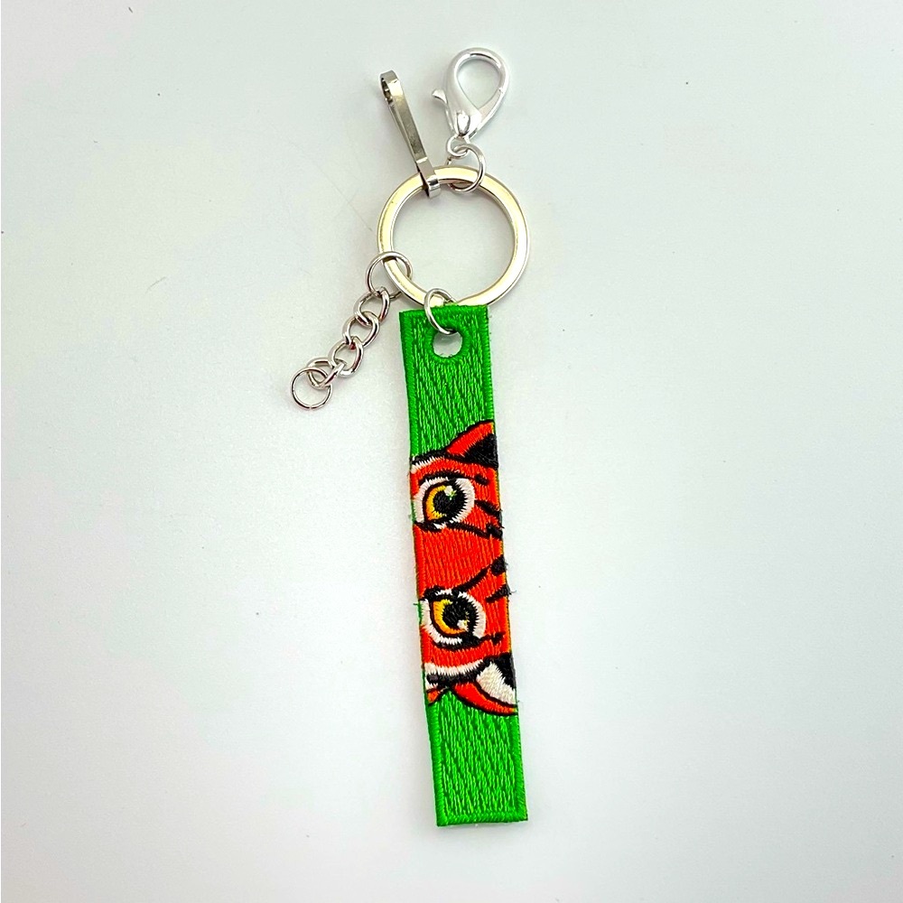 Host Pick!!  Green & Orange Tiger Cub Keychain for Kids, Adults, Bag Charm
